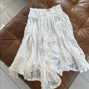 Free People White Skirt